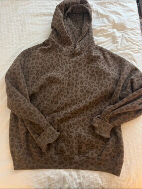 Abercrombie leopard print hoodie
